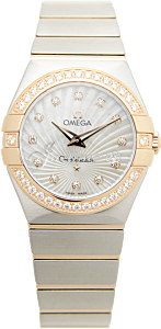 OMEGA 123.25.27.60.55.002 CONSTELLATION QUARTZ 27mm STEEL AND RED GOLD BRAND NEW