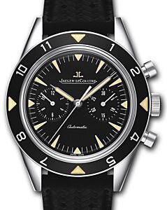 Jaeger-LeCoultre Calibre 751G Deep Sea Vintage Chronograph 207857J Black Index Stainless Steel Leather 40.5mm Automatic BRAND NEW