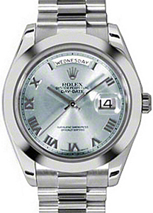 Rolex Day-Date II 218206-BLURRSP 41mm Ice Blue Roman Platinum President - BRAND NEW