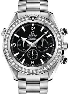 Omega 222.15.46.50.01.001 Planet Ocean 600M Co-Axial 45.5mm Black Diamond Bezel Stainless Steel BRAND NEW