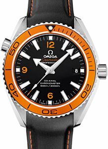 Omega 232.32.42.21.01.004 Planet Ocean 600M Co-Axial 42mm Orange Black Arabic Stainless Steel Rubber BRAND NEW