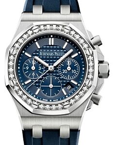 Audemars Piguet Offshore Chronograph 37mm Steel Diamond Bezel Blue Dial 26231ST.ZZ.D027CA.01