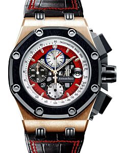 Audemars Piguet Offshore Rubens Barrichello III Rose Gold Red Dial 26284RO.OO.D002CR.01 - PRE-OWNED 