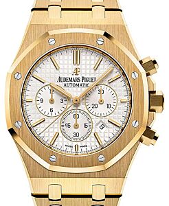 Audemars Piguet Royal Oak Chronograph Yellow Gold 41mm Silver Dial Bracelet 26320BA.OO.1220BA.01 