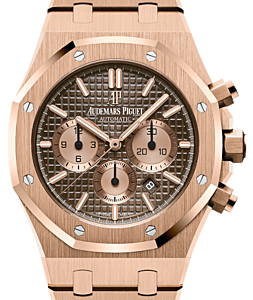 Audemars Piguet Royal Oak Chronograph Rose Gold Brown Index 41mm Rose Gold Bracelet 26331OR.OO.1220OR.02 - BRAND NEW