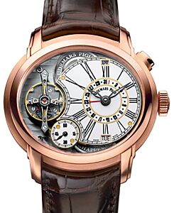Audemars Piguet 26371OR.OO.D803CR.01 Millenary Millenary Minute Repeater 47mm White Enamel Roman Rose Gold Leather BRAND NEW