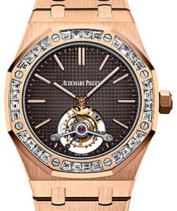 Audemars Piguet Royal Oak Tourbillon Extra-Thin 26516OR.ZZ.1220OR.01 Brown Diamond Rose Gold 41mm - BRAND NEW