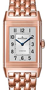 Jaeger-LeCoultre Calibre 844 Reverso Classic Small Duetto 2662130 Silver / Black Guilloche Rose Gold 34.2 x 21mm Manual-Winding BRAND NEW