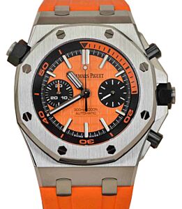 Audemars Piguet 26703ST.OO.A070CA.01 Royal Oak Offshore Diver Chronograph 42mm Orange Index Stainless Steel Rubber 