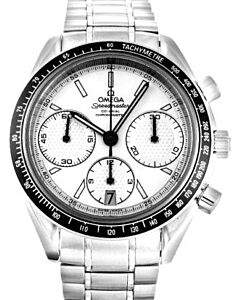 Omega 326.30.40.50.02.001 Speedmaster Racing Co-Axial Chronograph 40mm White Index Stainless Steel BRAND NEW