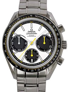 Omega 326.30.40.50.04.001 Speedmaster Racing Co-Axial Chronograph 40mm White Index Stainless Steel BRAND NEW