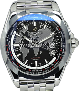 BREITLING WB3510U4|BD94|375A GALACTIC UNITIME 44mm STAINLESS STEEL BRAND NEW