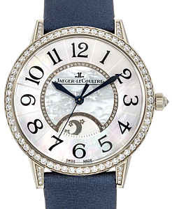 Jaeger-LeCoultre Calibre 898A/1 Rendez-Vous Night &amp; Day 3433490 White Mother of Pearl Arabic Diamond Bezel White Gold Satin 36mm Automatic BRAND NEW