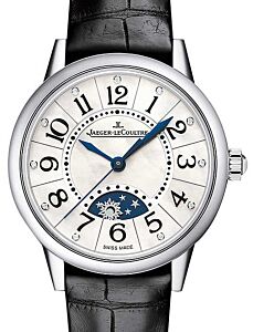 Jaeger-LeCoultre Calibre 967A Rendez-Vous Night &amp; Day 3468490 Diamond Bezel Black Opaline Arabic Stainless Steel Leather 34mm Automatic BRAND NEW