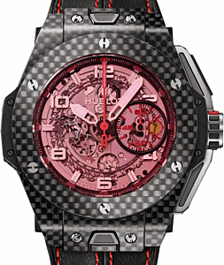 Hublot Big Bang Unico Ferrari Skeleton Pink Arabic Carbon Fiber Case Leather 45mm 401.QX.0123.VR - BRAND NEW