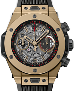 Hublot Big Bang Unico 411.MX.1138.RX Skeleton Arabic Yellow Gold Case &amp; Rubber 45mm BRAND NEW