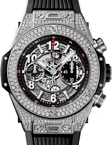 Hublot Big Bang Unico 411.NX.1170.RX.1704 Skeleton Arabic Diamond Set Case Titanium &amp; Rubber 45mm BRAND NEW
