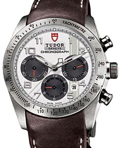 Tudor Fastrider Chronograph 42000 White Arabic Stainless Steel & Leather 42mm - BRAND NEW