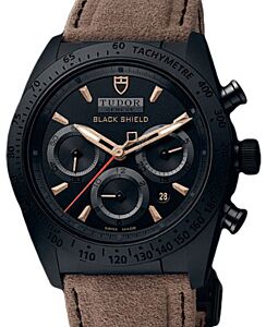 Tudor Fastrider Blackshield 42000CN Black Index Black Ceramic &amp; Alacantra Leather Chronograph 42mm BRAND NEW