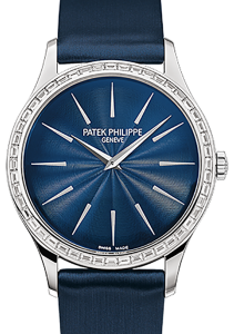 Patek Philippe Ladies Calatrava White Gold Blue Dial 4897/300G-001 - BRAND NEW