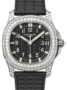 Patek Philippe Aquanaut Ladies White Gold Diamonds Black Dial 5069G-001 - BRAND NEW