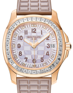 Patek Philippe Aquanaut Luce Haute Joaillerie Rose Gold Diamonds Mother of Pearl Beige Diamond Dial 5072R-001 - BRAND NEW