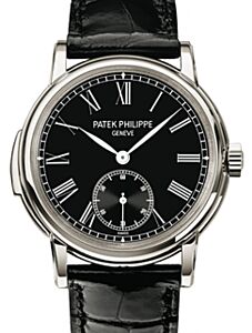 Patek Philippe 5078P-010 Grand Complications 38mm Black Roman Platinum Leather Automatic BRAND NEW