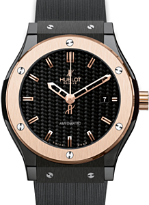 Hublot Classic Fusion 511.CO.1780.RX Carbon Fiber Index Fixed Rose Gold Bezel &amp; Black Ceramic Rubber 45mm BRAND NEW