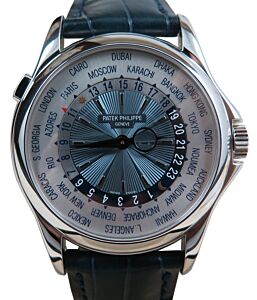 Patek Philippe Complications 5130P 39.5mm White World Time Platinum PRE-OWNED