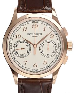 Patek Philippe Complications Manual Wind Chronograph Rose Gold Silver Dial 5170R-001  