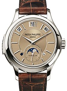 Patek Philippe 5207P-001 Grand Complications Day-Date Annual Calendar Moon Phase 41mm Honey Gold Index Platinum Leather Manual BRAND NEW