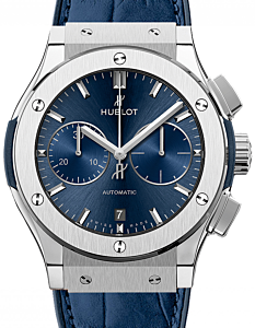 Hublot Classic Fusion Chronograph Titanium Blue 45mm 521.NX.7170.LR - BRAND NEW