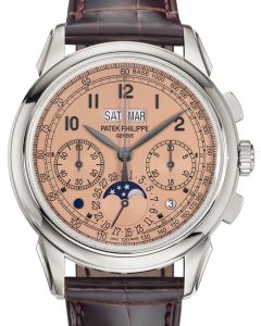 Patek Philippe Grand Complications Chronograph Perpetual Calendar Platinum "Salmon" Golden Opaline Dial 5270P-001 - BRAND NEW