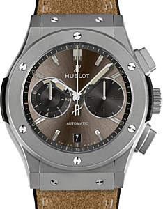 Hublot Classic Fusion Chronograph 537.NI.7417.VR Bronze Index Titanium &amp; Leather 45mm BRAND NEW