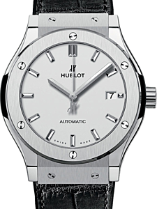 Hublot Classic Fusion 3-Hands Titanium Opalin 42mm 542.NX.2611.LR - BRAND NEW