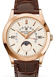 Patek Philippe Grand Complications Retrograde Perpetual Calendar Silver Opaline Dial 5496R-001  