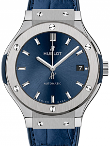 Hublot Classic Fusion 3-Hands Titanium Blue 38mm 565.NX.7170.LR - BRAND NEW