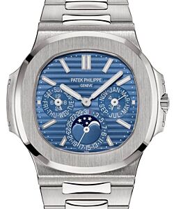 Patek Philippe Nautilus Perpetual Calendar White Gold Blue Dial 5740/1G-001 - PRE-OWNED