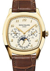 Patek Philippe Grand Complications Perpetual Calendar Day-Date Moon Phase Cream Arabic Yellow Gold Leather 37 ? 44.6mm 5940J-001 - BRAND NEW