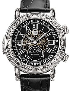 Patek Philippe Grand Complications White Gold Black Enamel Dial 6002G-010  BRAND NEW