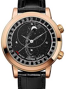 Patek Philippe Grand Complications Celestial Moon Age Rose Gold Black Sky Chart Dial 6102R-001 - BRAND NEW