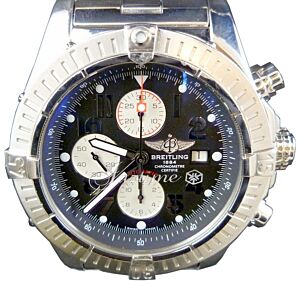 Breitling Super Avenger A13370 Chronograph Stainless Steel Black Arabic XL 48mm Pro 2