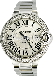Cartier CARTIER WE902035 BALLON BLUE DE 33mm WHITE GOLD BRAND NEW