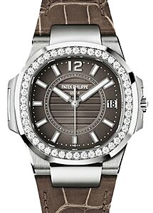 Patek Philippe Nautilus Ladies White Gold Slate Dial 7010G-012