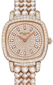 Patek Philippe Gondolo Ladies Diamond Pave Rose Gold Diamond Set Dial 7042/100R-001 - BRAND NEW