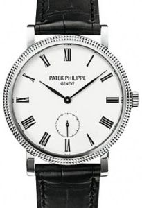 Patek Philippe 7119G-010 Calatrava Ladies 31mm Ivory Roman Hobnail White Gold Leather Manual BRAND NEW