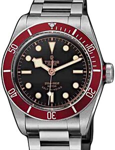 Tudor Heritage Black Bay 79220R-95740 Black Index Stainless Steel &amp; Burgundy Bezel 41mm BRAND NEW