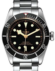Tudor Heritage Black Bay Stainless Steel 41mm Black Bezel Riveted Steel Bracelet 79230N - BRAND NEW