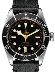 Tudor Heritage Black Bay 79230N Black Index Stainless Steel &amp; Leather 41mm BRAND NEW