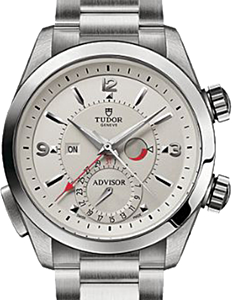 Tudor Heritage Advisor 79620T Silver Arabic &amp; Index Titanium &amp; Stainless Steel 42mm BRAND NEW